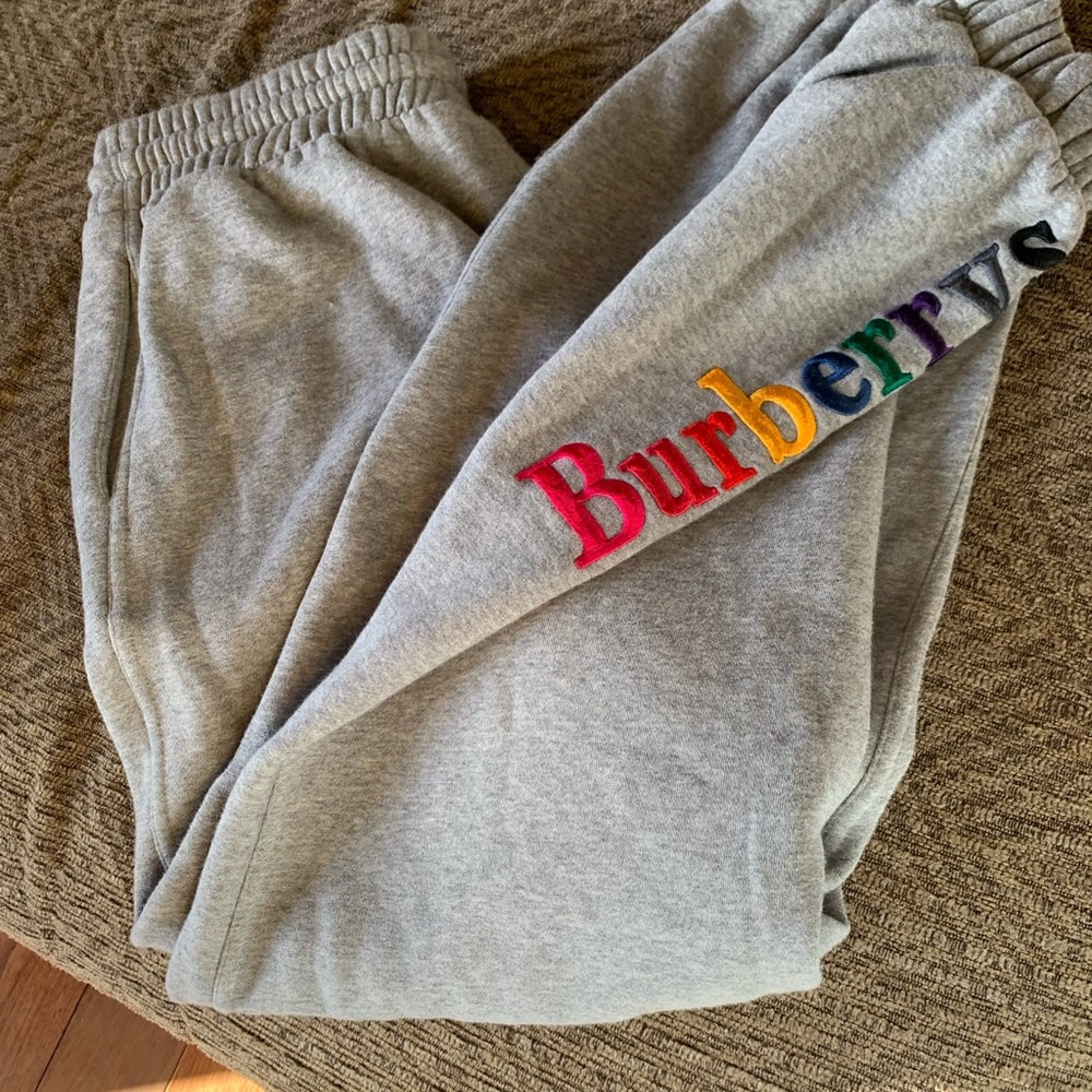 Men’s Burberry rainbow branded sweatpants